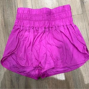 FP Free People Movement The Way Home Shorts Size M Pink Fushia